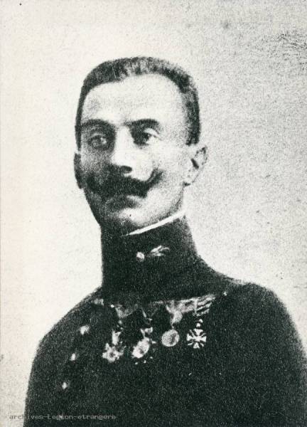 Photo capitaine Jacob Junod (1er RE/2e RM) mort pour la France le 29 septembre 1915 